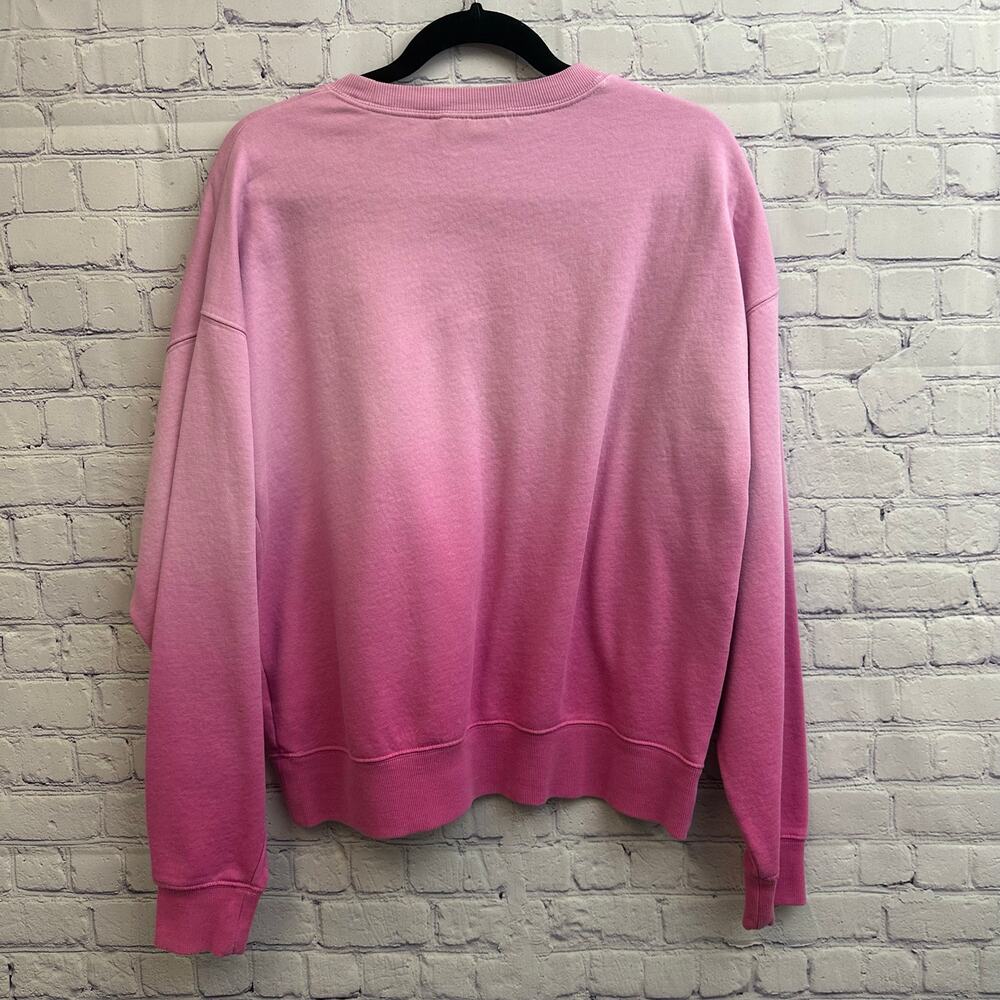 Champion Authentic Athletic Wear Pink Ombre Crewneck Sweater Medium Casual - Picture 3 of 8